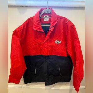 Vintage Coca Cola Coke Rep Men 2XL XLong Insulated Winter Coat Jacket Patches